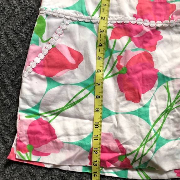 Lilly Pulitzer Pink and Green Floral Skort - Picture 4 of 7